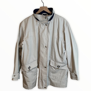 Mackintosh New‎ England Jacket Beige Rain Coat Womens Size Large
